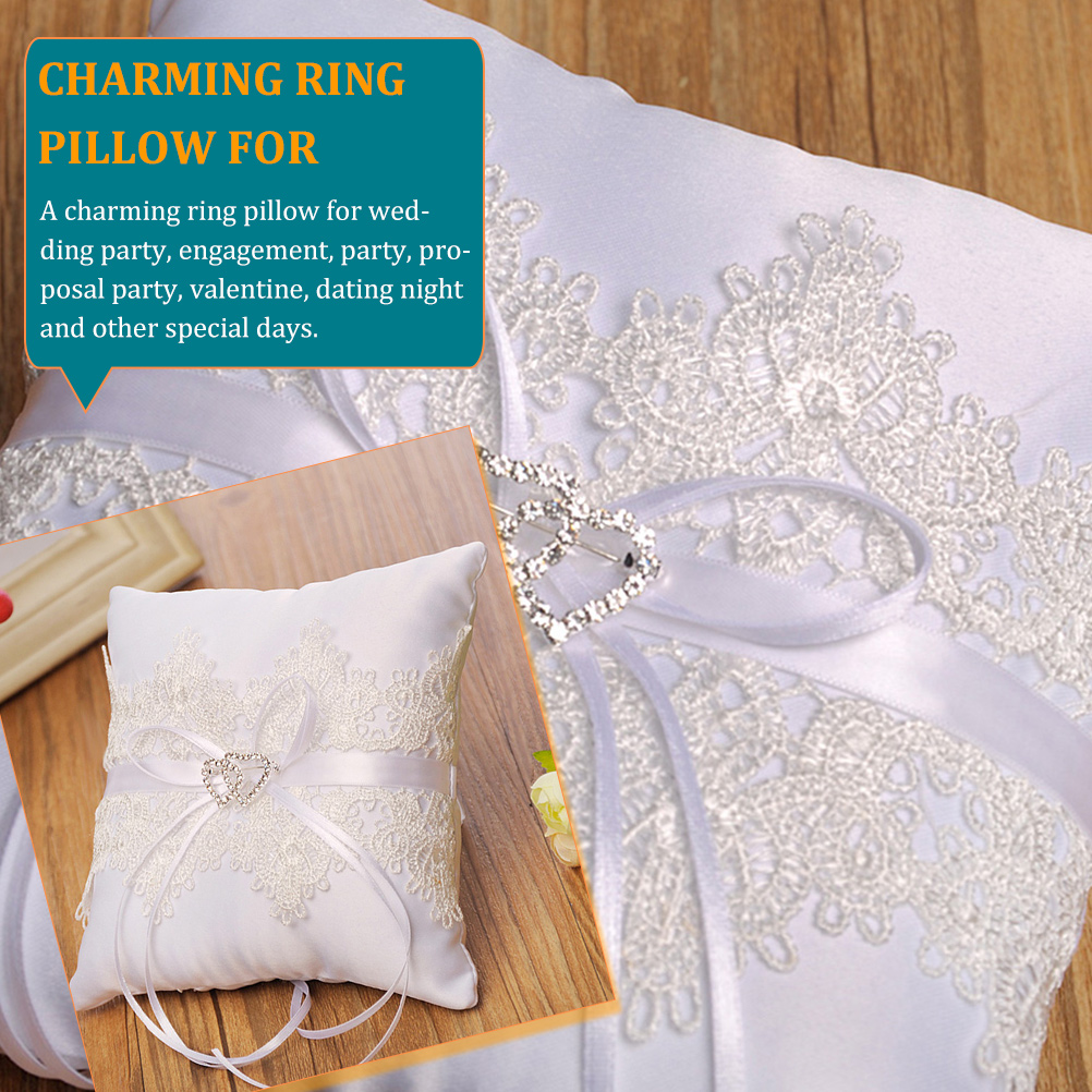 Lace Ring Pillow Club Decorati - Ring Bearer Pillow のレビューと価格