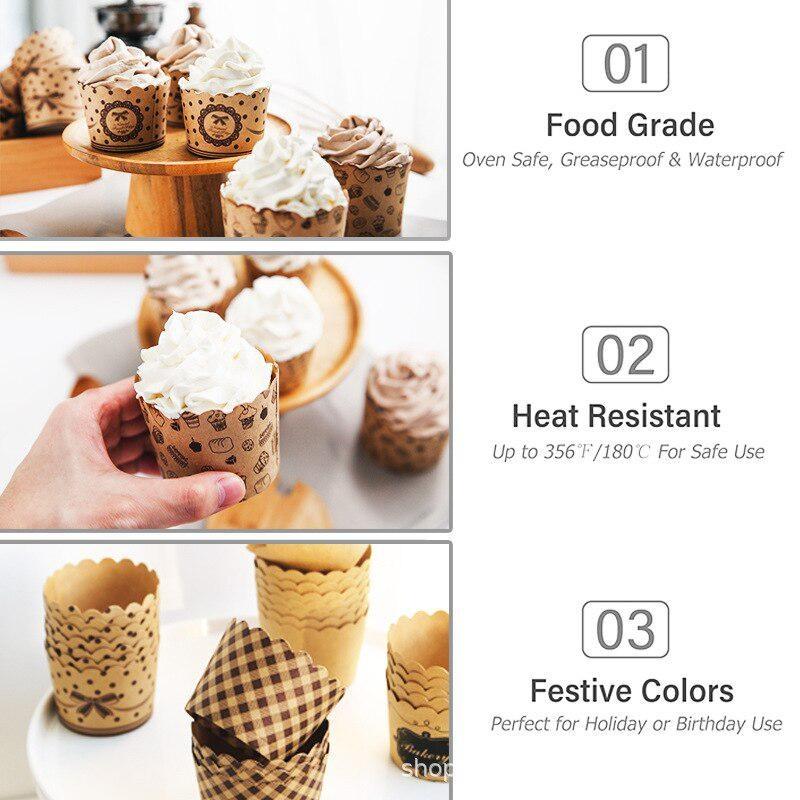 50Pcs/Pack Cupcake Paper Cups  - Wedding Cake Supply のレビューと価格