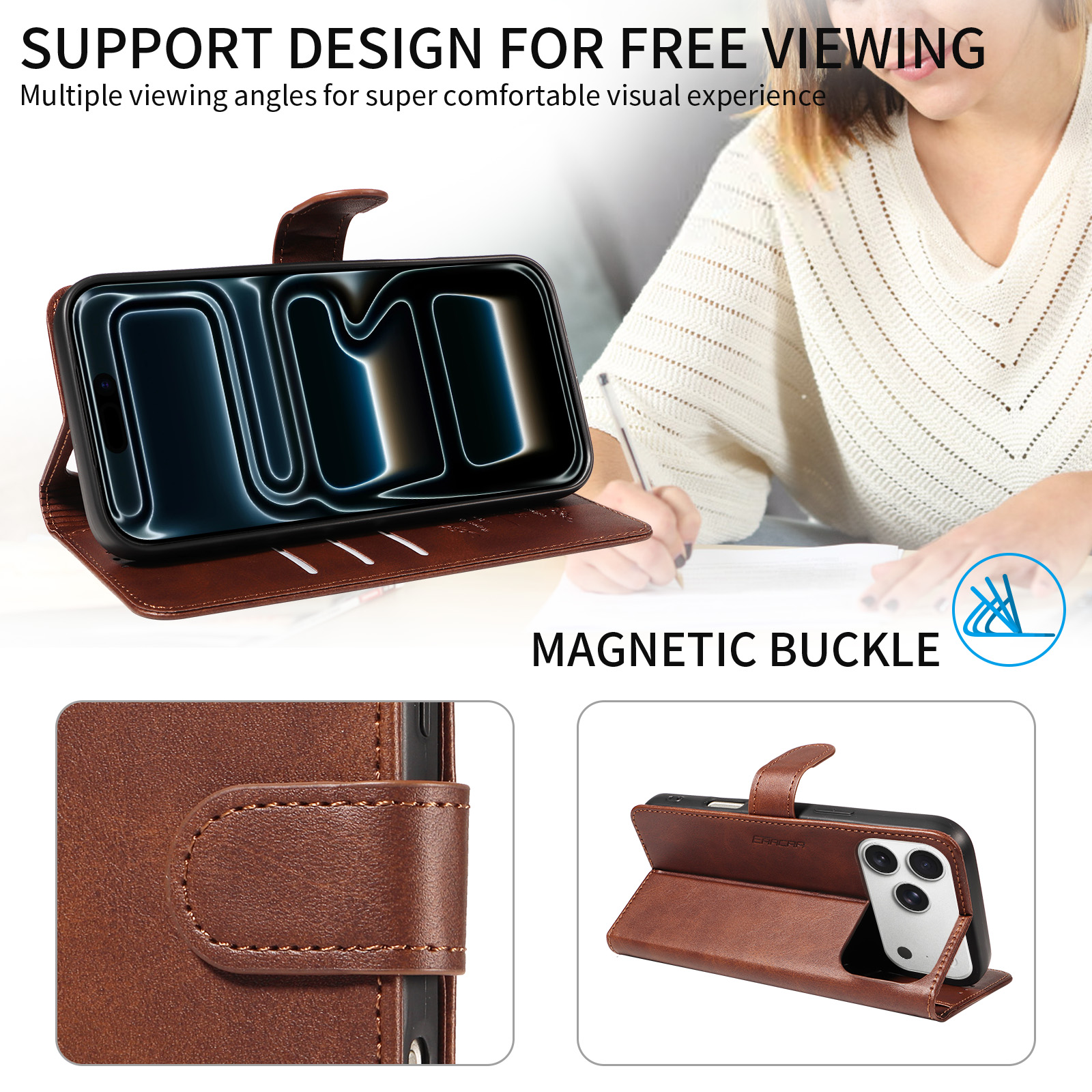 Faux Leather Phone Case for Sa - Place Card Holder のレビューと価格