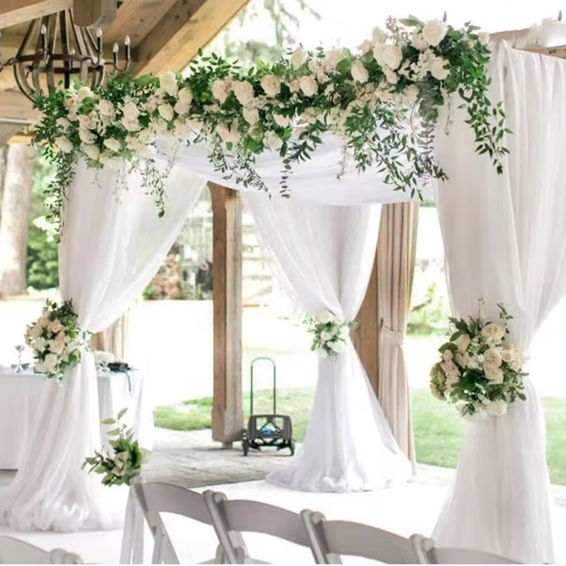 5/10M Sheer Crystal Wedding Tu - Chair Sash Organza のレビューと価格