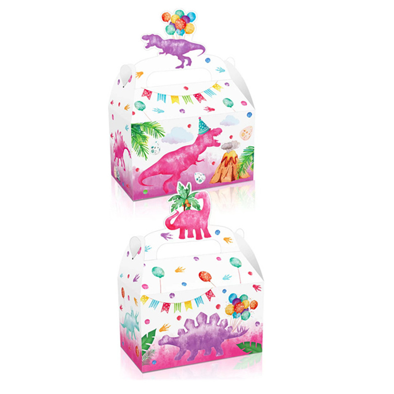 4/24Pcs Pink Dinosaur Candy Bo - Wedding Cake Supply のレビューと価格