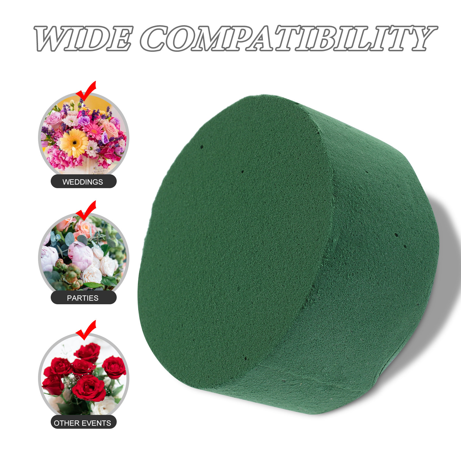 10Pcs Cylindrical Floral Foam  - Wedding Support のレビューと価格