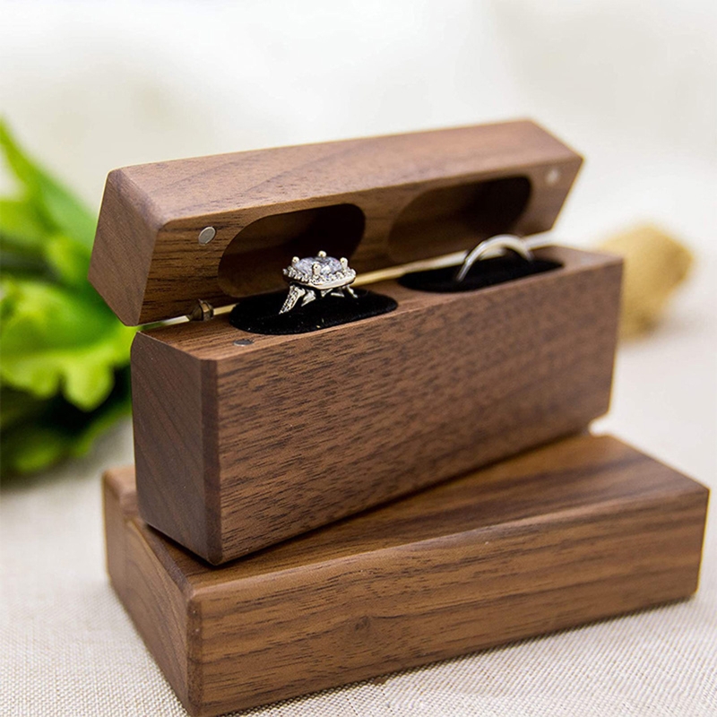 ZB91 Fashion Wood Ring Box for - Ring Bearer Pillow のレビューと価格