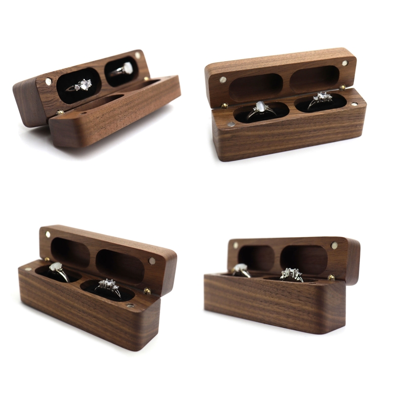 ZB91 Fashion Wood Ring Box for - Ring Bearer Pillow のレビューと価格