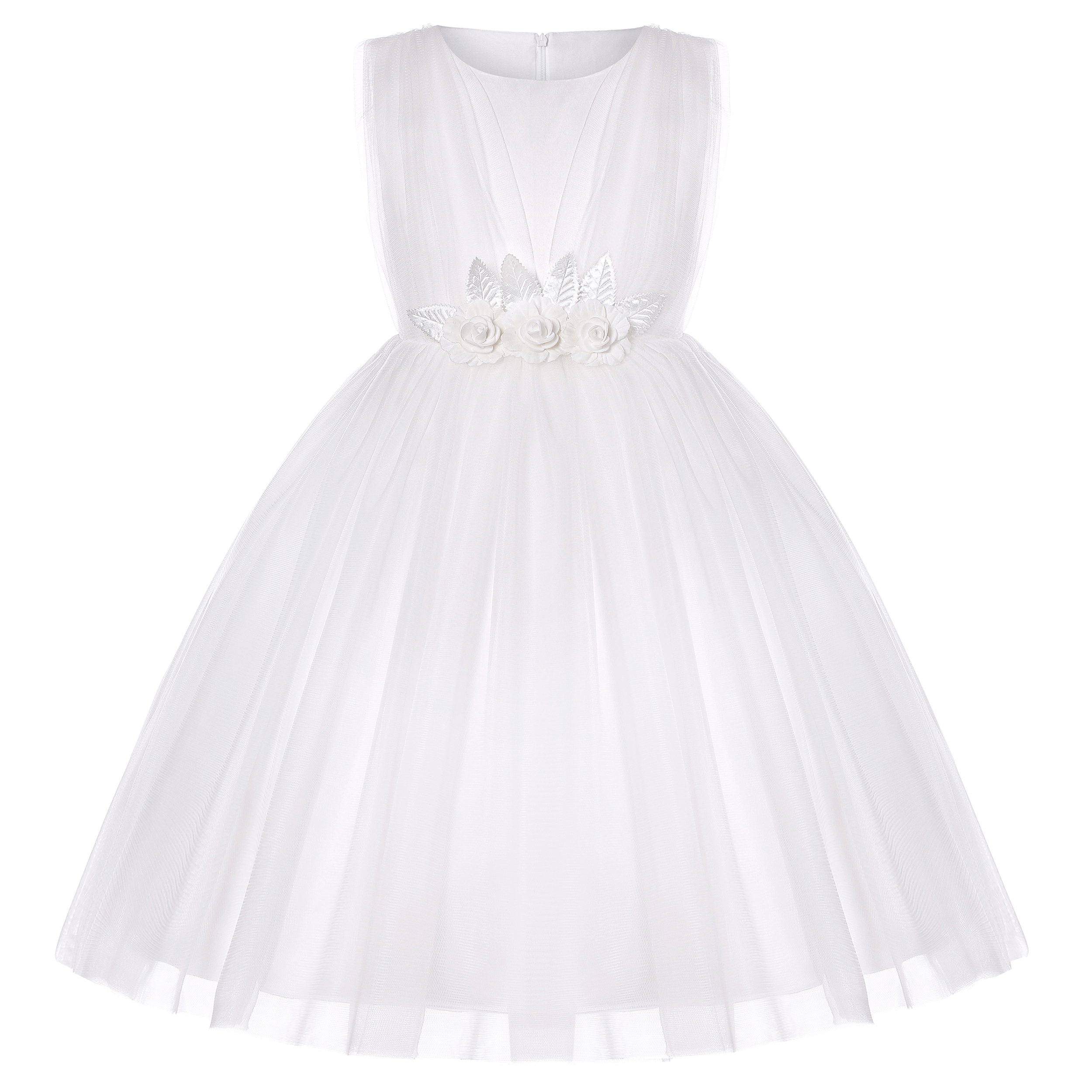 Floral bow belt, pure white ne - Wedding Lulu のレビューと価格