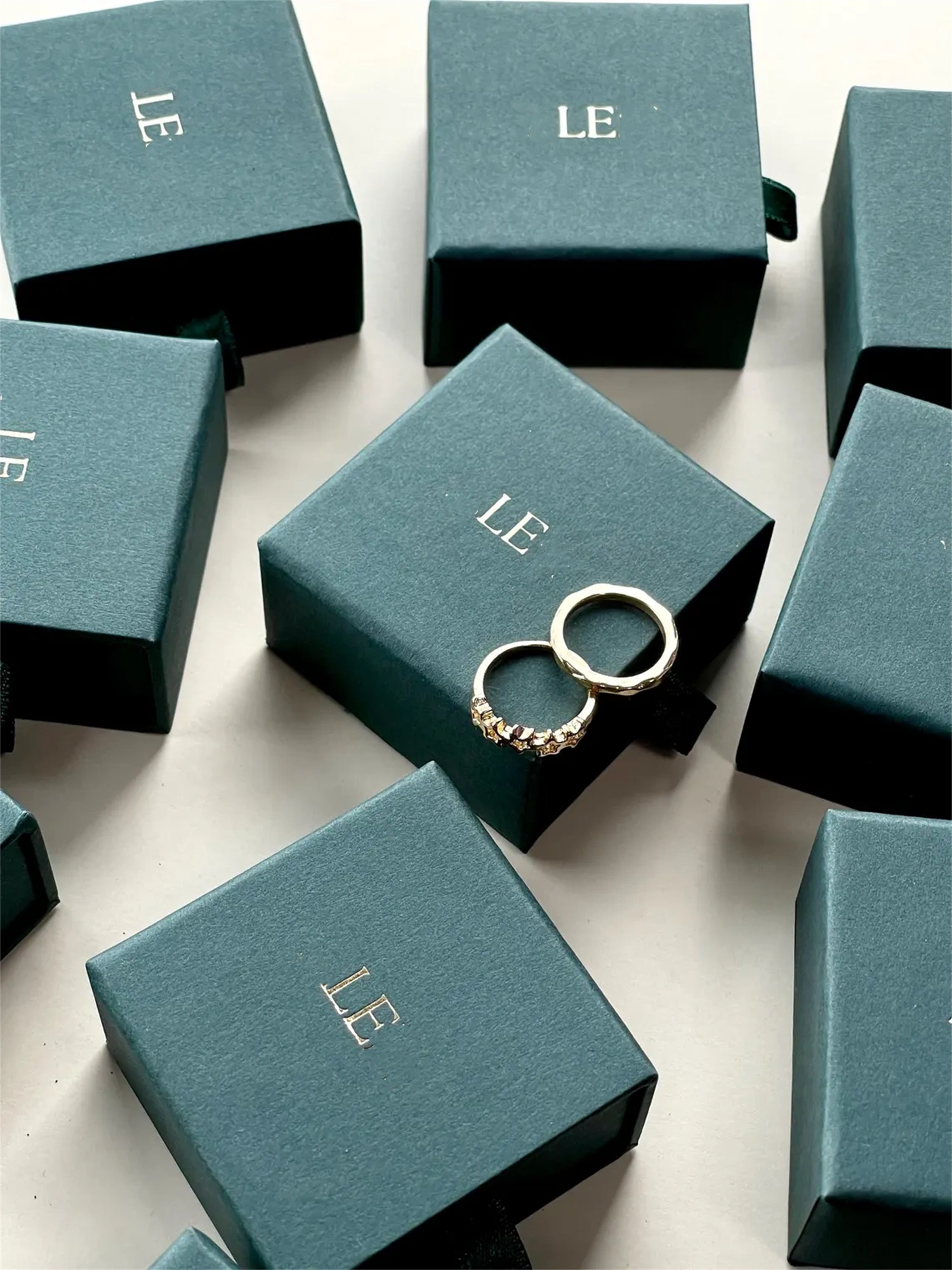 20 pcs Tiny dark green ring bo - Wedding Package Gold のレビューと価格