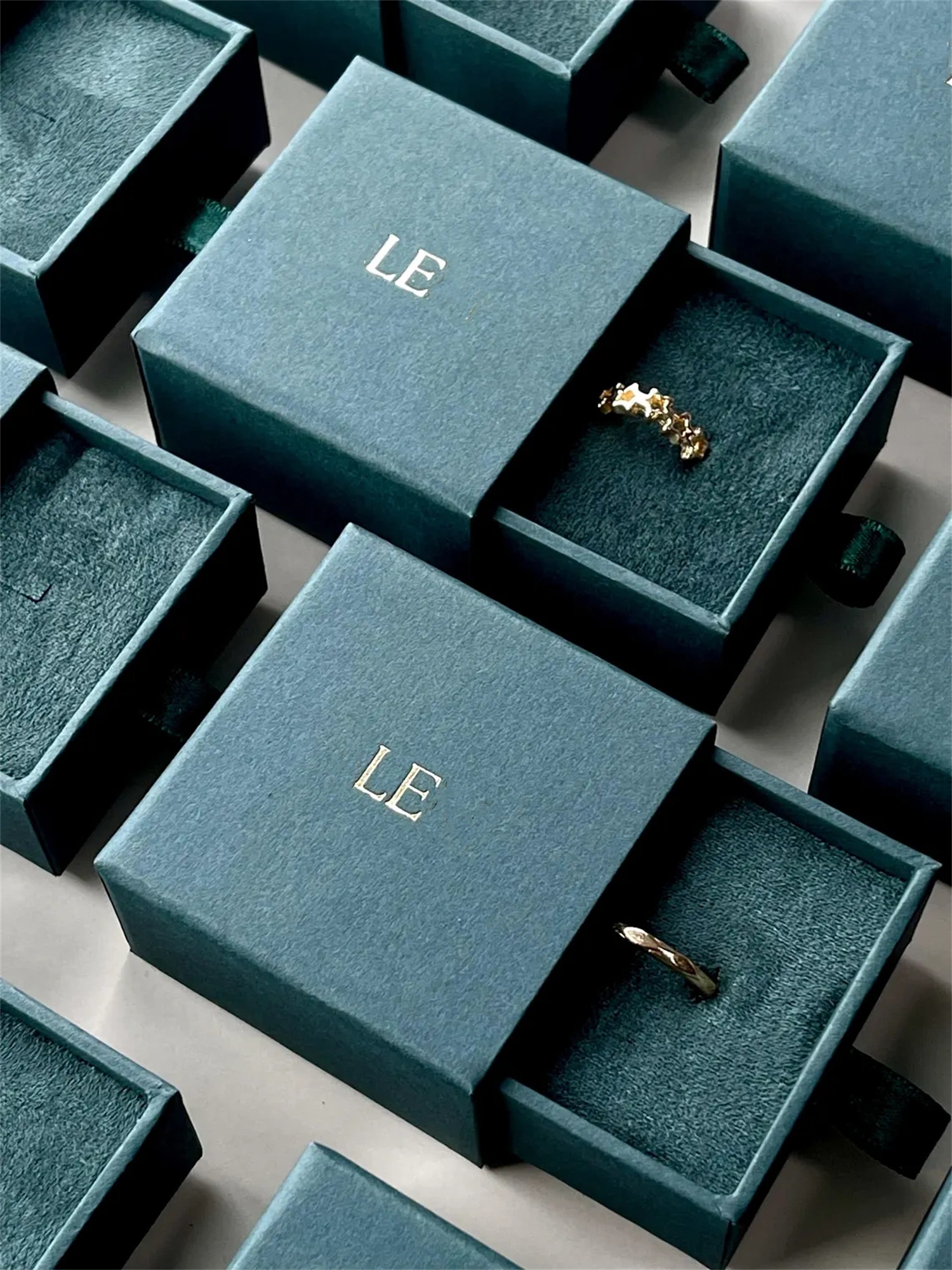 20 pcs Tiny dark green ring bo - Wedding Package Gold のレビューと価格