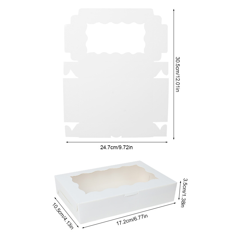 5/10/20pcs Cake Bakery Box Wit - Wedding Cake Supply のレビューと価格