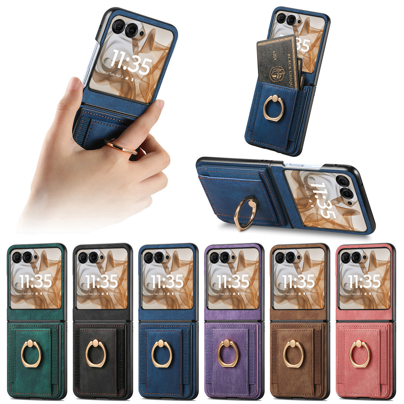 Retro Ring Holder Magnetic Lea - Place Card Holder のレビューと価格
