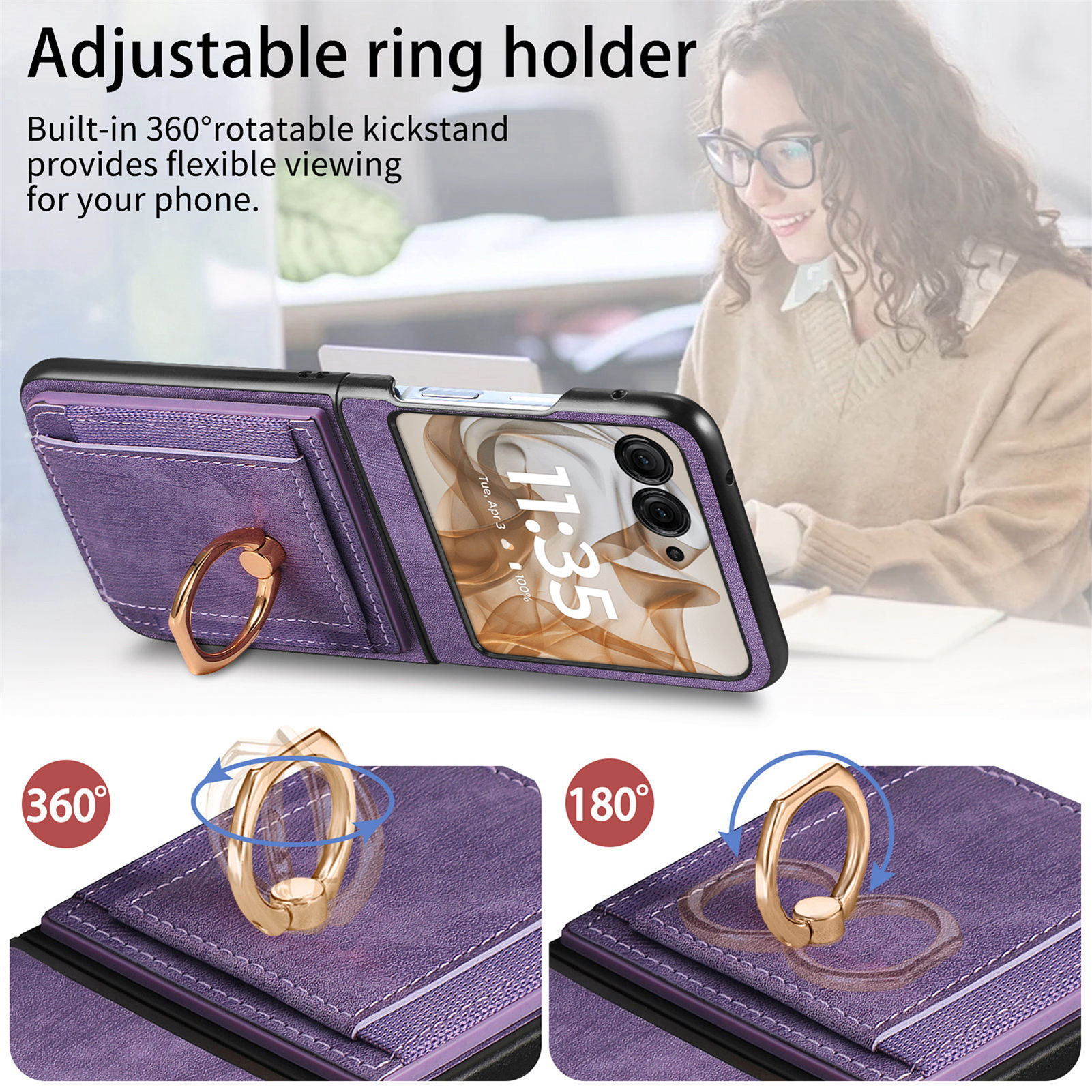Retro Ring Holder Magnetic Lea - Place Card Holder のレビューと価格