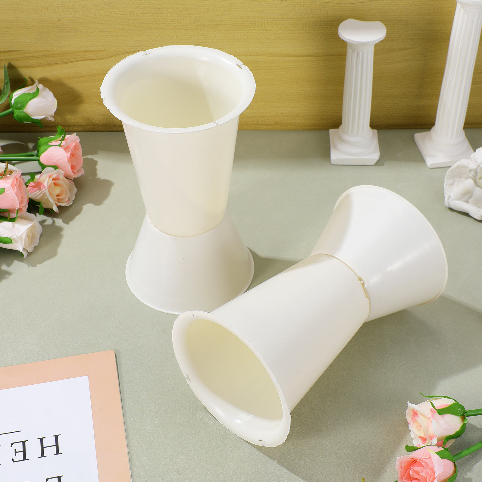 5Pcs Lightweight Plastic Bouqu - Wedding Support のレビューと価格