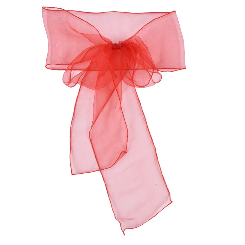 10Pcs Blue, red, yellow, purpl - Chair Sash Organza のレビューと価格