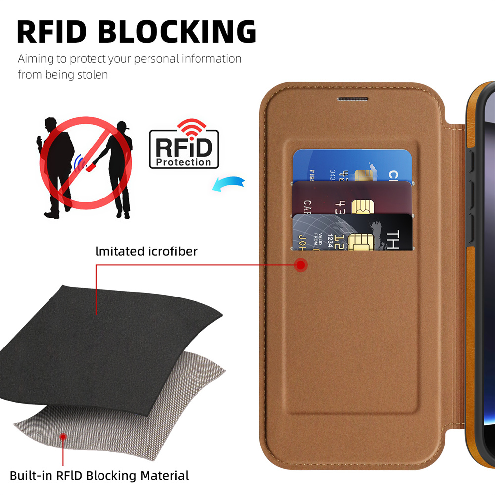 Magnetic Flip Leather Phone Ca - Place Card Holder のレビューと価格