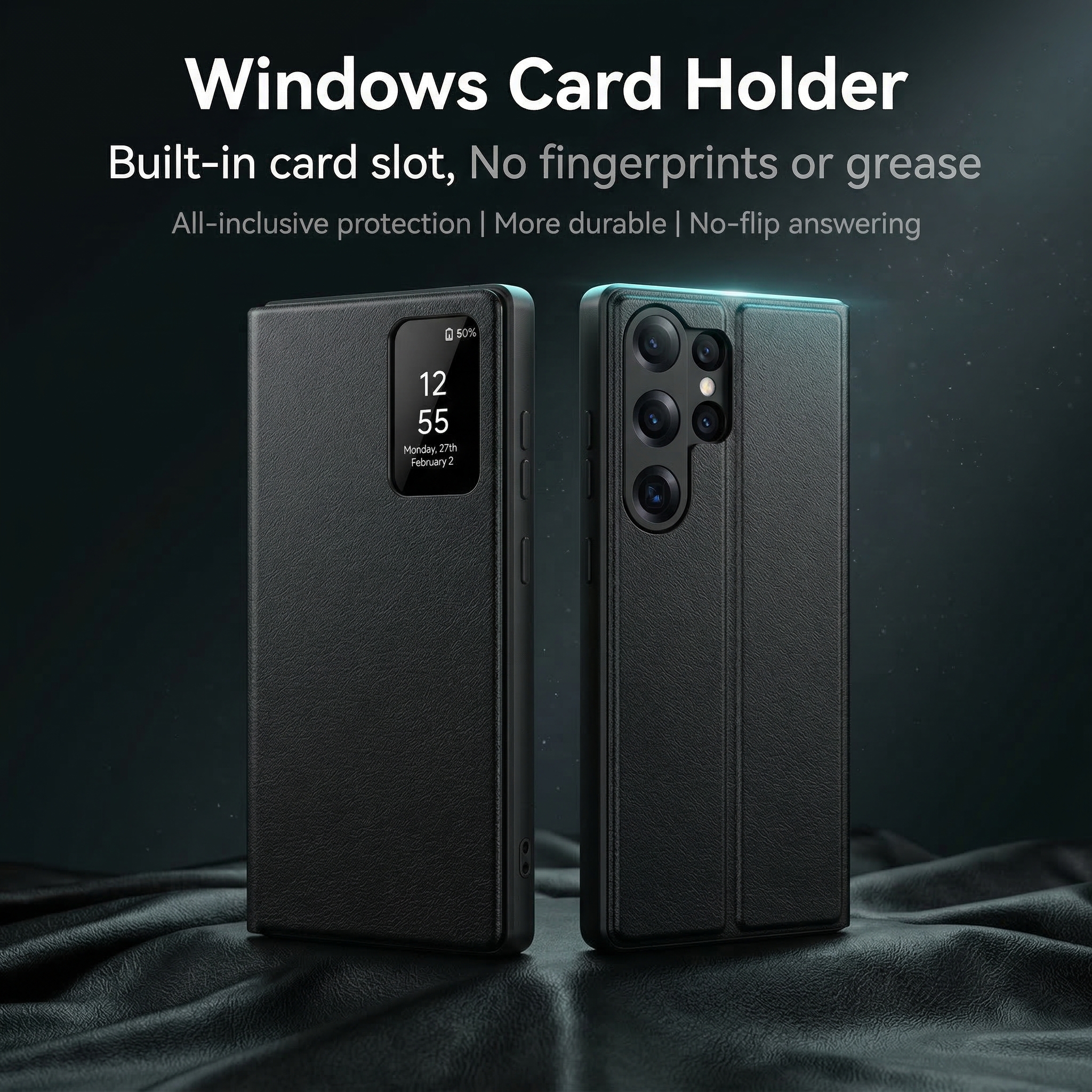 Luxury Smart View Window Flip  - Place Card Holder のレビューと価格