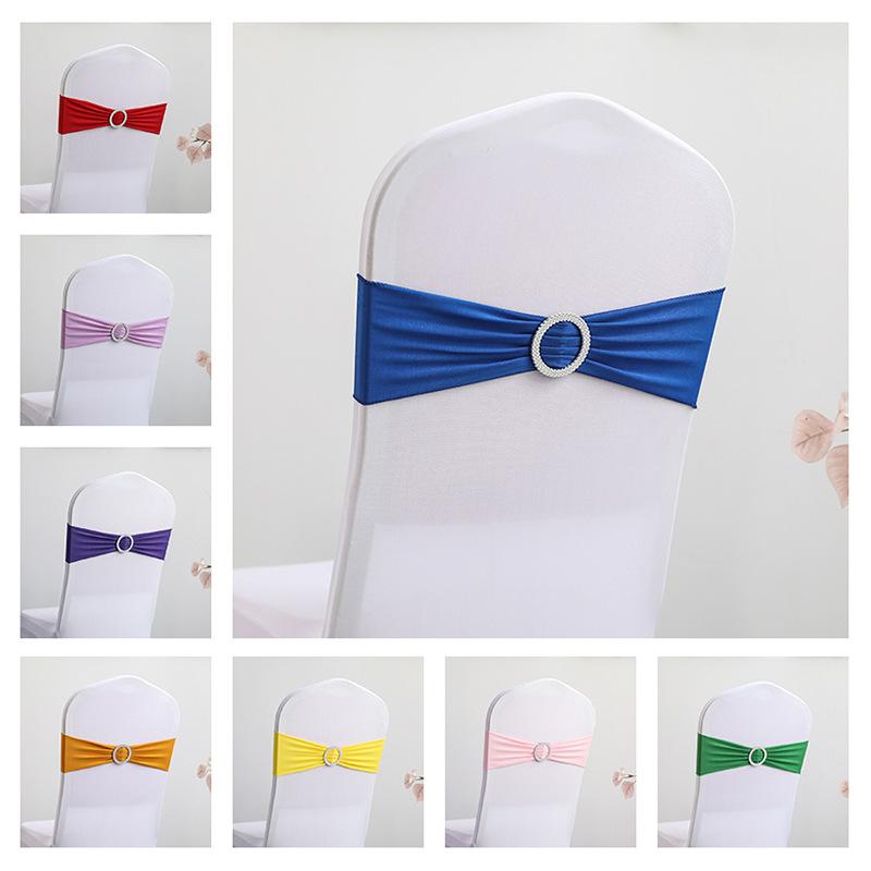100/50/10pcs Elastic Chair Kno - Chair Sash Organza のレビューと価格
