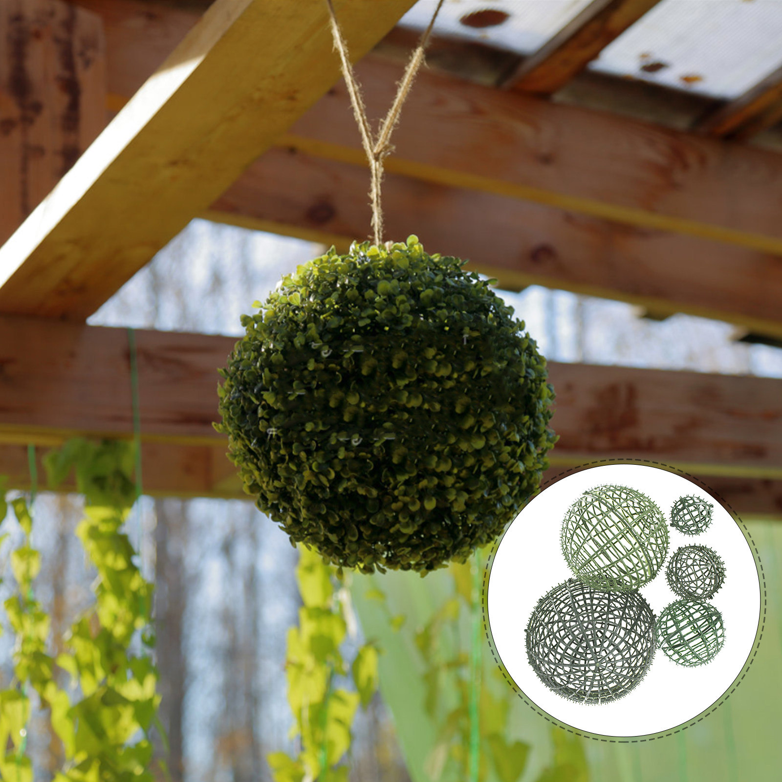 5Pcs Decorative Flower Ball Fr - Wedding Support のレビューと価格