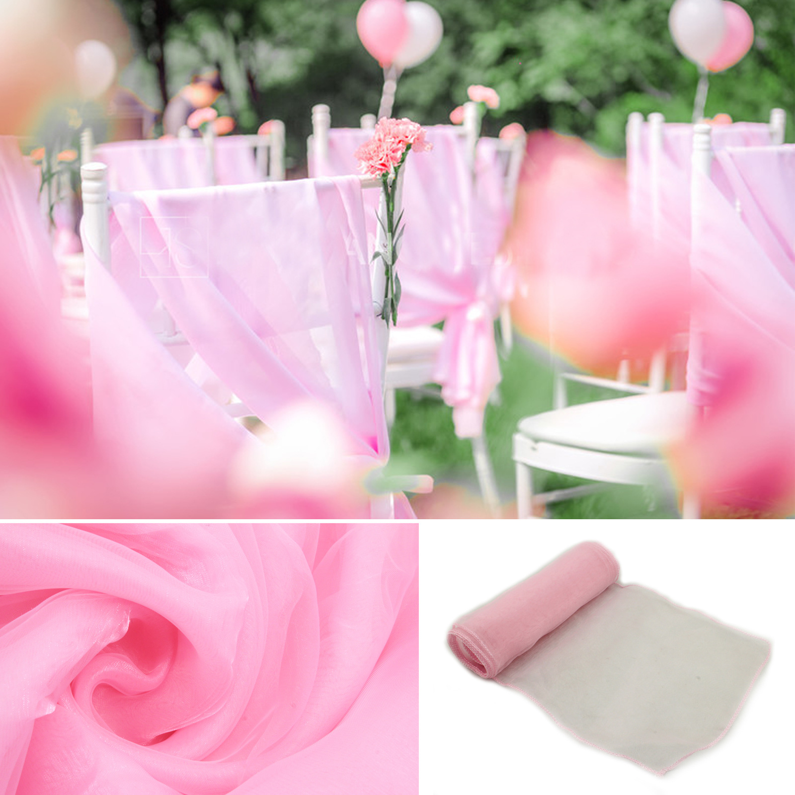 1pcs Organza Chair Sashes Knot - Chair Sash Organza のレビューと価格