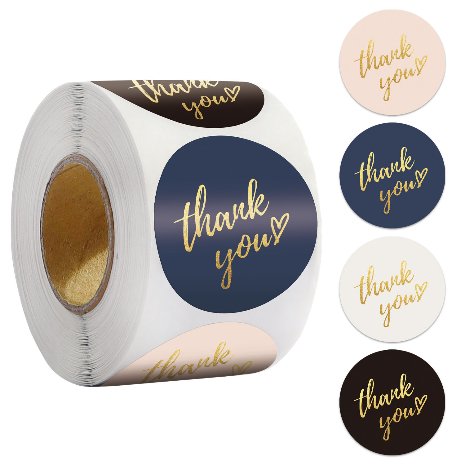 50-500pcs 1inch Blue Thank You - Wedding Sutra のレビューと価格
