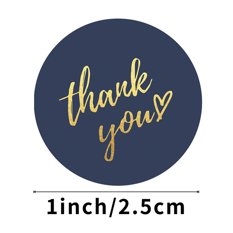 50-500pcs 1inch Blue Thank You - Wedding Sutra のレビューと価格