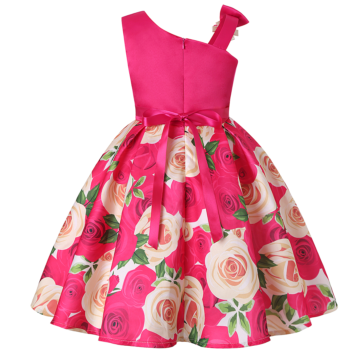 Asymmetric shoulder bow tie gi - Wedding Lulu のレビューと価格
