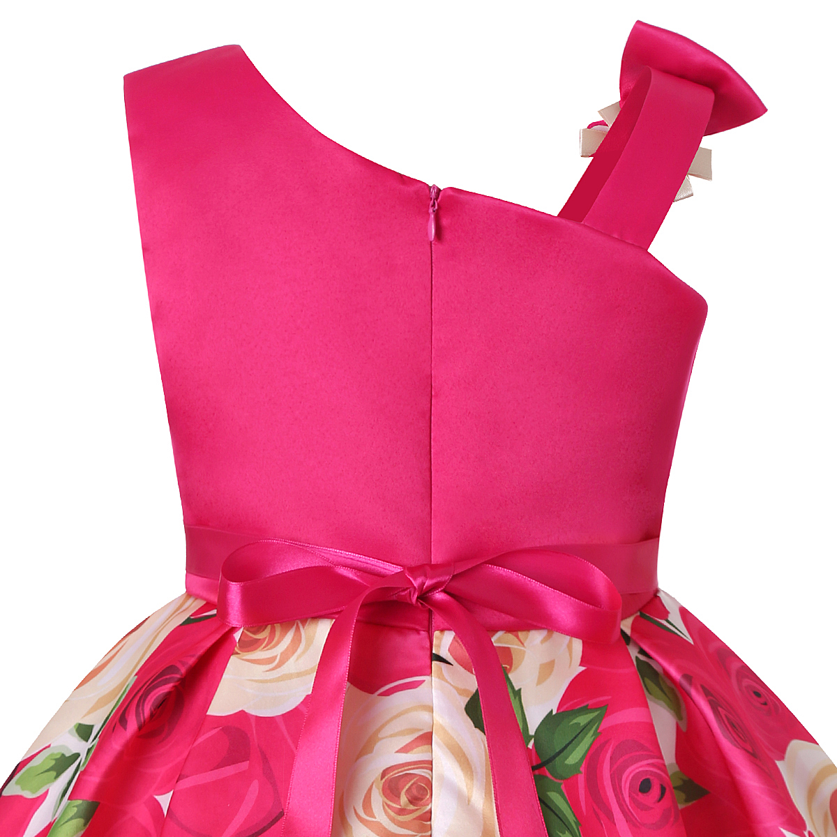 Asymmetric shoulder bow tie gi - Wedding Lulu のレビューと価格