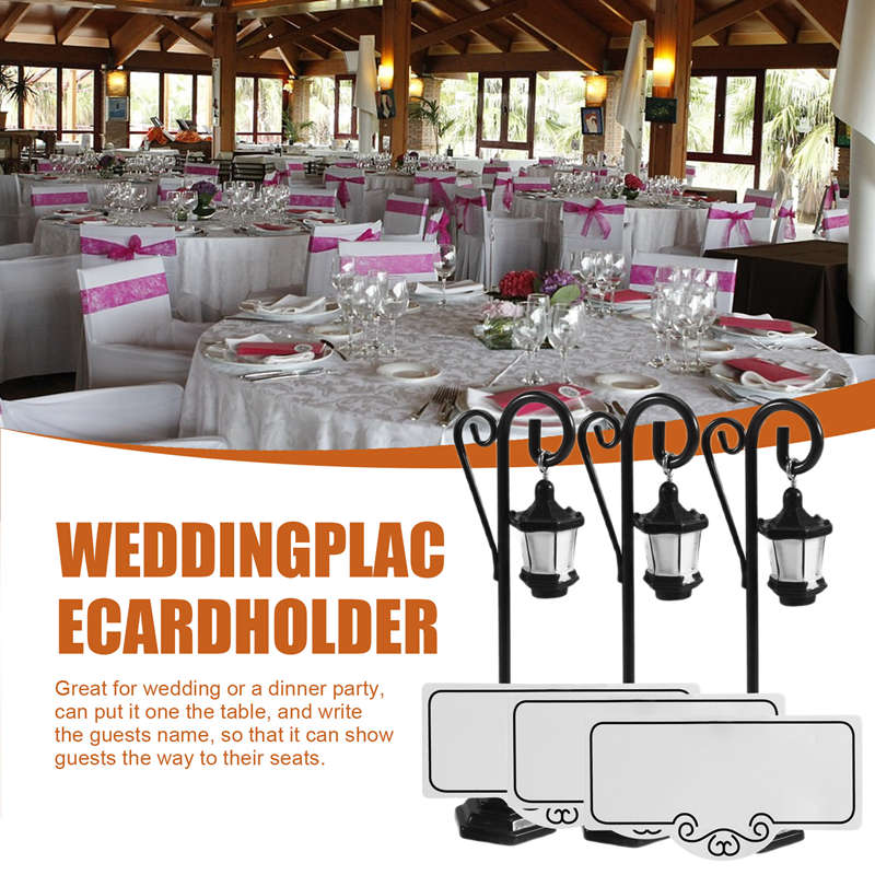 5 PCS Streetlight Shape Weddin - Place Card Holder のレビューと価格