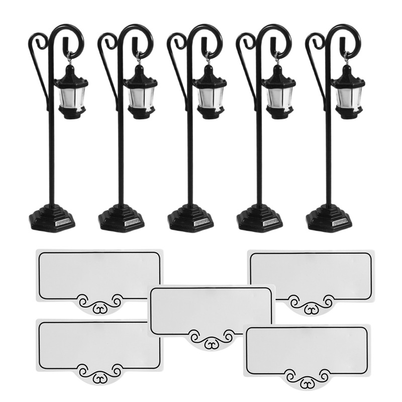 5 PCS Streetlight Shape Weddin - Place Card Holder のレビューと価格