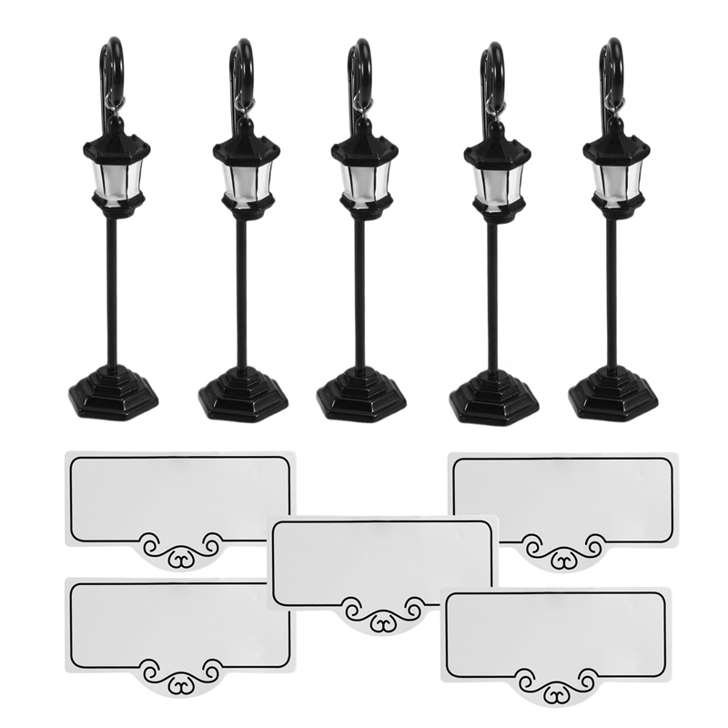 5 PCS Streetlight Shape Weddin - Place Card Holder のレビューと価格